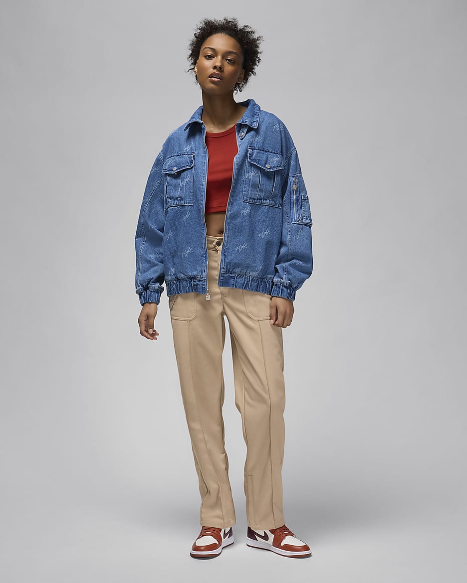 Friends nike jean jacket 2025